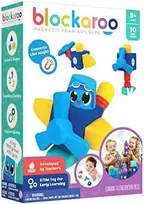 Clics toys MAGNETINIAI BLOKAI CLICS BLOCKAROO 301002 MAŽAS LĖKTUVIAS - PUTOLOŠINIAI BLOKAI ŽAIDIMUI VANDENYJE - 10 ELEMENTŲ