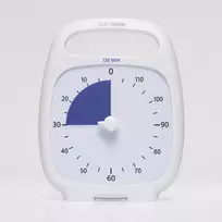 Laikmatis / atgalinio skaičiavimo laikrodis - Time Timer PLUS 120 min, Baltas (14x18 cm), JAC5034
