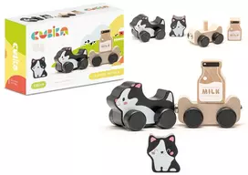 Cubika Medinis žaislas Protingi katinėliai