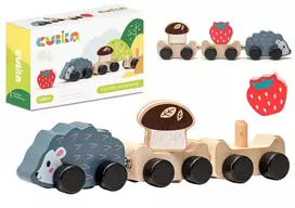 Lean Toys Medinis traukinys Ežiukas