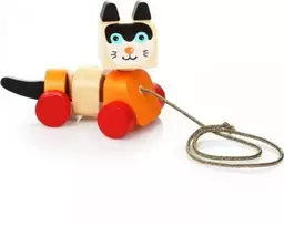 Cubika traukiamas žaislas Katinėlis