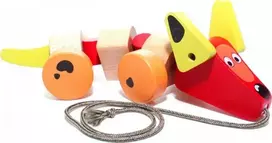 Cubika traukiamas žaislas "Taksiukas"