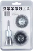 Makita Vielinių šepečių komplektas (3vnt.) gręžtuvams D-66070