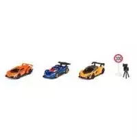 Znak *SIKU lenktyniniai automobiliai 3 vnt., ženklas, radaras
