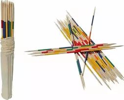 Master Dideli mediniai lauko lazdelės žaidimas Mikado 95 cm