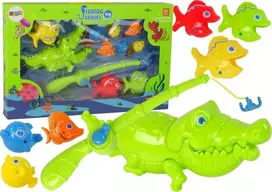 Lean Cars Lean Toys Vonios žaislas žvejybos rinkinys su meškere