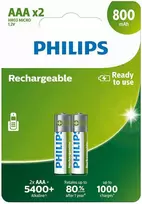 PHILIPS R03B2A80/10 AAA įkraunamos baterijos (2 vnt.)