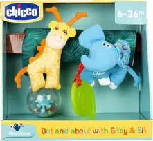 Minkštas žaislas vežimėlio pakabukas kūdikiams , Chicco