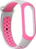 Beline apyrankė Mi Band 3/4 design rožinės ir pilkos spalvos
