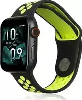 Beline Watch Sport silikoninė apyrankė 42/44/45/49mm juodos spalvos/Lime