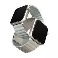 Uniq Išmaniojo laikrodžio Apple Watch 4/5/6/7/8/SE/ULTRA magnetinis/dvipusis dirželis, Smėlio/Žalsvos spalvos, 44/45/49mm