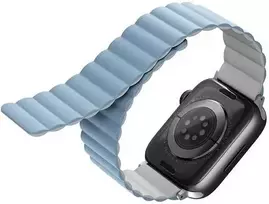 UNIQ dirželis Revix Apple Watch Series 4/5/6/7 / SE 42/44 / 45mm. Apverčiamas, Magnetinis, baltai mėlynos spalvos