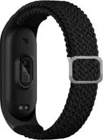 Beline apyrankė Mi Band 3/4 Textile juodos spalvos