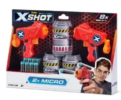 XShot ZURU X-SHOT Double Micro 3 skardinės 3621 22003