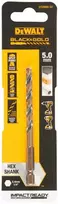 Grąžtas metalui HEX 1/4, 5,0 mm, DeWALT