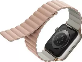 UNIQ apyrankė Revix Apple Watch Series1/2/3/4/5/6/7/8/9/SE/SE2/Ultra/Ultra 2 42/44/45/49mm. Reversible Magnetic rožinės spalvos