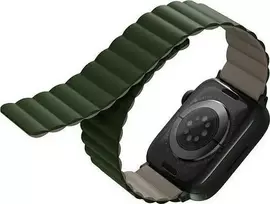 UNIQ apyrankė Revix Apple Watch Series1/2/3/4/5/6/7/8/9/SE/SE2/Ultra/Ultra 2 42/44/45/49mm. Reversible Magnetic žalios spalvos