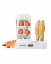 Vaflinė Jajowar Orava HM-03 dešrelių kepimo aparatas su kiaušinių kepimo priedu, 340 W, skirtas 6 dešroms, balta