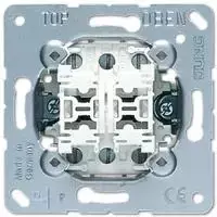 Dvigubas jungiklis be fiksacijos JUNG 539 U, 10A, 250V~