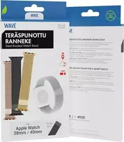 Wave plieno pintinė apyrankė, Apple Watch 38 mm / 40 mm / 41 mm, juoda