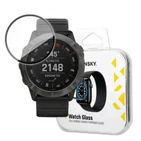 Wozinsky laikrodžio stiklas 'Garmin Fenix 6X Pro“ juodai spalvai