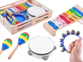 Jokomisiada Medinis instrumentų rinkinys 4in1 žaislas IN0134