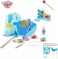 Tooky Toys TOOKY TOY Medieninė Žaidimų Rinkinys Banginys ir Žuvytės 4 Viename