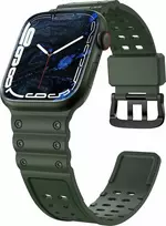 Hurtel Apyrankė Triple Protection Apple Watch SE, 9, 8, 7, 6, 5, 4, 3, 2, 1 (41, 40, 38 mm) žalios spalvos