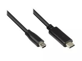 Good Connections Geras ryšys 1,8 m USB 2.0 USB-C į USB 2.0 Mini-B laidas