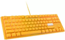 Ducky One 3 Geltona TKL Klaviatūra žaidimams, RGB LED - MX-Raudona (US)