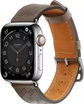 Hurtel Apyrankė Leather Apple Watch SE, 9, 8, 7, 6, 5, 4, 3, 2, 1 (41, 40, 38 mm) rudos spalvos