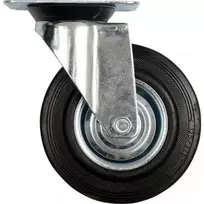 Bikuvalt Ratukas vežimėliui besisukantis guminis juodas D100 60 kg 87312 Vorel (26)