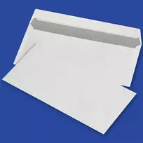 Office Products Biuro prekės Vokai su silikonine juostele BIUROS PRODUKTAI, HK, DL, 110x220mm, 80gsm, 1000vnt, balta