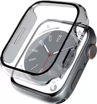 Crong Hybrid Watch Case - dėklas su stiklu skirtas Apple Watch 45mm Clear