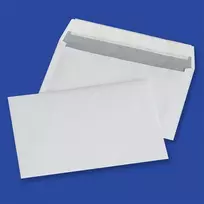 Office Products Biuro gaminiai BIRO PRODUKTAI silikoniniai vokai su juostele, HK, C6, 114x162mm, 80gsm, 1000vnt, balti