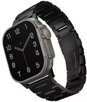UNIQ apyrankė Osta Apple Watch 42/44/45/ 49mm Series 1/2/3/4/5/6/7/8/9/10/SE/SE2/Ultra/Ultra 2 Stainless Steel juodos spalvos