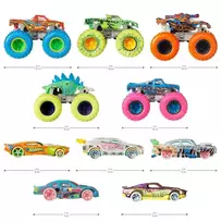 Mattel Monster Trus 1: 64 šviečia tamsoje 10 vnt