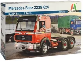 Italeri Mercedes-Benz 2238 6x4 sunkvežimis, plastikinis modelis 1/24
