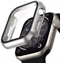 Crong Hybrid Watch Case - dėklas su stiklu skirtas Apple Watch 40mm Starlight