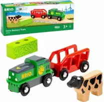 BRIO baterijomis varomas ūkio traukinys