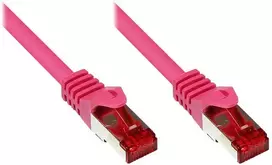 „Good Connections“ 3 m RNS jungiamasis kabelis CAT6 S/FTP PiMF, rausvai raudonas
