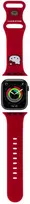 Apyrankė Apple Watch 1 / 2 / 3 / 4 / 5 / 6 / SE / 7 / 8 (38 / 40 / 41 mm) Hello Kitty Strap Silicone Kitty Head (HKAWMSCHBLR) raudonos spalvos