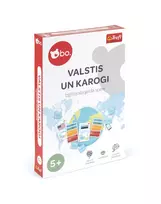 BO Izglītojošā galda spēle 'Valstis un karogi' (Latviešu val.)