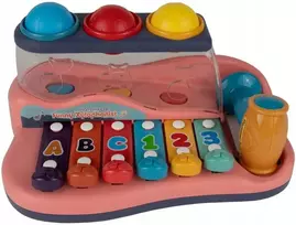 Malplay Lavinamasis žaislas kūdikiams metalofonas 2in1