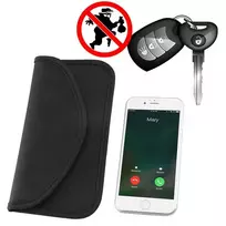 Hurtel Anti-theft dėklas skirtas Car Keys Phone Radio Blocking Faraday Box Faraday Cage 20cm x 11cm juodos spalvos