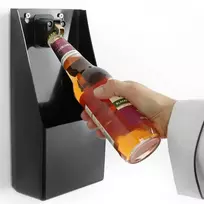 Bar Up Prie sienos tvirtinamas butelių atidarytuvas su dangteliu ir indeliu Hendi 643914