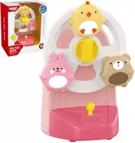 Muzikinė karuselė su gyvūnais WOOPIE BABY rožinė