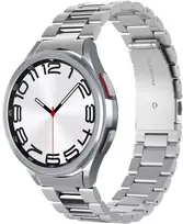 „Spigen Modern Fit 316L“ dirželis, sidabrinis - „Samsung Galaxy Watch6 Classic“ 47 mm