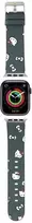 Apyrankė Apple Watch 1 / 2 / 3 / 4 / 5 / 6 / SE / 7 / 8 (38 / 40 / 41 mm) Hello Kitty Strap Heads & Bows Pattern (HKAWMPSAPSK) juodos spalvos