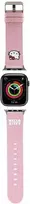 Apyrankė Apple Watch 1 / 2 / 3 / 4 / 5 / 6 / SE / 7 / 8 (38 / 40 / 41 mm) Hello Kitty Strap Kitty Head (HKAWMPGKHP) rožinės spalvos
